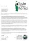 Please review the enclosed packet and call us if you have any questions. We would love to see you at this years Taste of The Kenai.