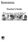 An Energenius Educational Program From Pacific Gas and Electric Company. Teacher s Guide