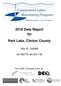 2018 Data Report for. Park Lake, Clinton County