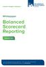 Balanced Scorecard Reporting