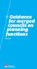 Guidance for merged councils on planning functions