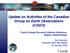 Update on Activities of the Canadian Group on Earth Observations (CGEO) Fourth Drought Research Initiative Workshop Regina, Saskatchewan