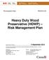 Heavy Duty Wood Preservative (HDWP) Risk Management Plan