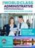 WORLD CLASS ADMINISTRATIVE PROFESSIONALS APC CERTIFICATION COURSE REACH NEW HEIGHTS IN YOUR CAREER THE