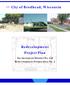 City of Brodhead, Wisconsin. Redevelopment Project Plan. Tax Increment District No. 4 & Redevelopment Project Area No. 2