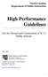 High Performance Guidelines