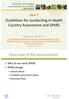 Guidelines for conducting In-depth Country Assessment and SPARS