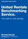 United Rentals Benchmarking Service.