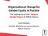 Organisational Change for Gender Equity in Practice
