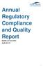 Annual Regulatory Compliance and Quality Report. Deloitte LLP June 2015 Audit 2014/15