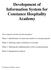 Development of Information System for Constance Hospitality Academy