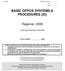BASIC OFFICE SYSTEMS & PROCEDURES (25)