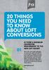 20 THINGS YOU NEED TO KNOW ABOUT LOFT CONVERSIONS
