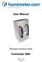 User Manual. Biomass moisture meter. humimeter BM1