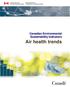 Canadian Environmental Sustainability Indicators. Air health trends