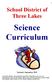 School District of Three Lakes. Science Curriculum