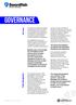 GOVERNANCE. Overview. The Governance Module can address all applicable standards and regulations.