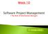 To understand project management principles in software programming