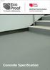 REV: DeckProof Flooring System Concrete Specification. Concrete Specification