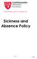 Sickness and Absence Policy