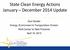 State Clean Energy Actions January December 2014 Update