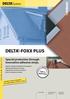 DELTA -FOXX PLUS. Special protection through innovative adhesive strips.