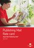 Publishing Mail Rate card