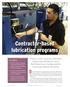 Contractor-based lubrication programs