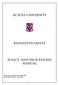 ACADIA UNIVERSITY RADIATION SAFETY POLICY AND PROCEDURES MANUAL