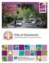 GOLD LEVEL AWARD WINNER. City of Claremont Sustainability Best Practices Activities
