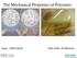 The Mechanical Properties of Polymers