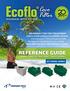 REFERENCE GUIDE ECOLOGICAL SEPTIC SYSTEM NO ENERGY FOR THE TREATMENT 100% RENEWABLE FILTERING MEDIA PERMANENT ONSITE SOLUTION