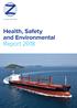 Zodiac Maritime. Health, Safety and Environmental Report 2018