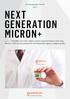 PRECISION MACHINING & FINISHING. Micron+ NE X T GENERATION MICRON+