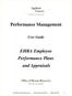 Performance Management. EHRA Employee Performance Plans and Appraisals