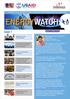 ENERGYWATCH INSIDE. Message from EC/CEO Nadeem Iqbal Executive Coordinator/CEO TheNetwork for Consumer Protection. August - October, 2012