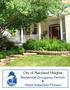 City of Maryland Heights. Residential Occupancy Permits & Home Inspection Process