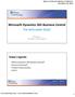 Microsoft Dynamics 365 Business Central THE INTELLIGENT EDGE!